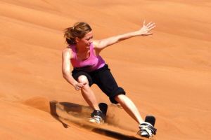 low cost sand landing in desert safari