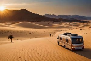 desert safari by bus